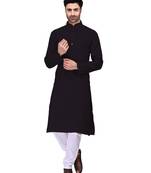 Classic solit plain kurta with bottom set