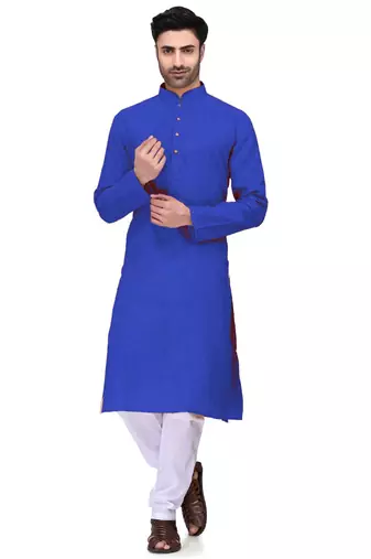Classic solit plain kurta with bottom set