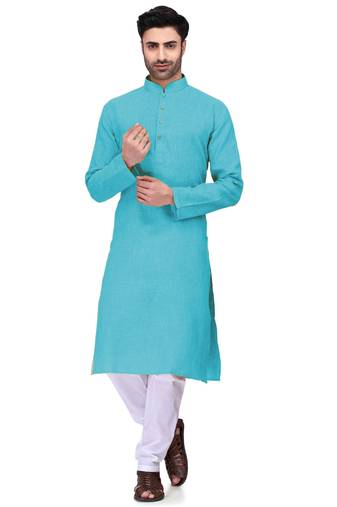 Classic solit plain kurta with bottom set