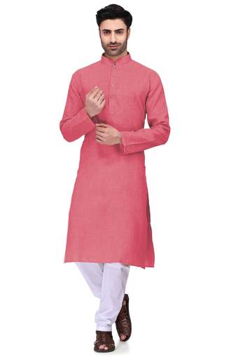 Classic solit plain kurta with bottom set