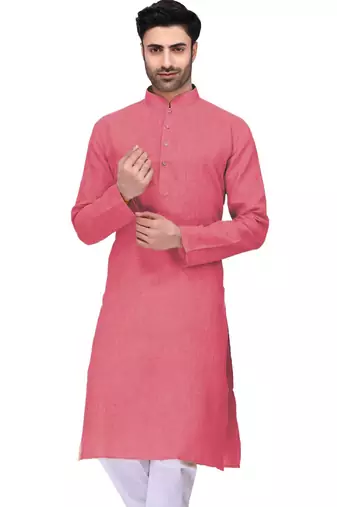 Classic solit plain kurta with bottom set