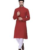 Classic solit plain kurta with bottom set