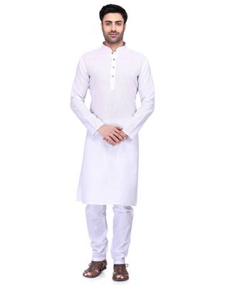 Classic solit plain kurta with bottom set 1