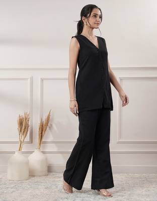 Women black co-ord set 2