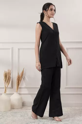 Women black co-ord set