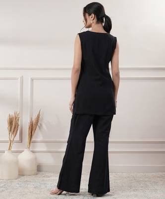 Women black co-ord set 3