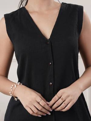 Women black co-ord set 4