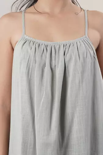 Women grey midi dress