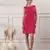 Women fuchsia short dress
