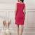 Women fuchsia short dress