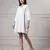 Women white short dress
