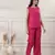 Women fuchsia cotton yoga set