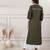 Women khakhi v - neck dress
