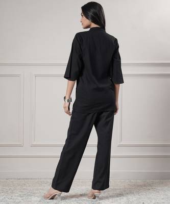 Women black top with pant 4