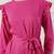 Women rayon pink midi dress
