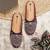 Pairs4u women's wine ethnic embroidered canvas juttis with comfortable pvc sole for universal occasions