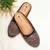 Pairs4u women's black ethnic mojari jutti embroidered canvas slip-on comfortable sole punjabi traditional footwear
