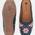 Pairs4u women's embroidered juttis canvas slip-on ethnic flat comfortable sole in stylish rama for women & girls