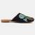 Pairs4u women's black mojari jutti ethnic canvas embroidered slip-on comfortable flats for women & girls