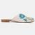 Pairs4u women's ethnic white jutti - embroidered canvas slip-on flats with pvc sole, universal occasion