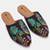 Pairs4u women's wine canvas embroidered punjabi jutti - ethnic slip-on flats with comfortable pvc sole