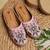 Pairs4u women's light pink embroidered canvas mojari jutti - ethnic traditional flats with comfortable pvc sole