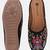 Pairs4u women's black embroidered mojari jutti ethnic canvas flats slip-on comfortable for traditional wear