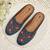 Pairs4u women's embroidered ethnic punjabi juttis canvas slip-on flats with stylised toe and comfortable pvc sole