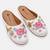 Pairs4u women's canvas embroidered punjabi white mojari juttis with comfortable pvc sole & stylised toe for ethnic wear