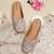 Pairs4u women's grey embroidered juttis ethnic canvas slip-on comfortable pvc sole for traditional wear