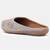 Pairs4u women's grey embroidered juttis ethnic canvas slip-on comfortable pvc sole for traditional wear