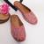 Pairs4u women's peach embroidered canvas juttis - ethnic slip-on flats with comfortable pvc sole