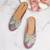 Pairs4u women's grey embroidered canvas juttis - ethnic slip-on flats with stylish toe and comfortable pvc sole