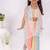 Multicolor printed organza  three piece co ord set