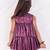 Purple plain net dress
