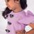 Purple plain crepe dress