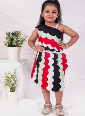 Multicolor plain faux polyester co ord set 1