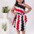 Multicolor plain faux polyester co ord set