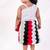 Multicolor plain faux polyester co ord set