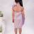 Purple embroidered organza dress