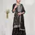 Black silk Embroidered Salwar suit-Full Stitched Free size