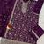 Wine silk semi stitched wedding suits