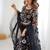 Black Color Thread Embroidery And Four Sequins Work Butterfly Net Lehenga Choli