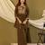 Irish coffee embroidered cotton co-ord set