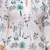 Blue white printed cotton kurta and pant set