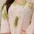 Off white floral printed cotton kurta and palazzo set