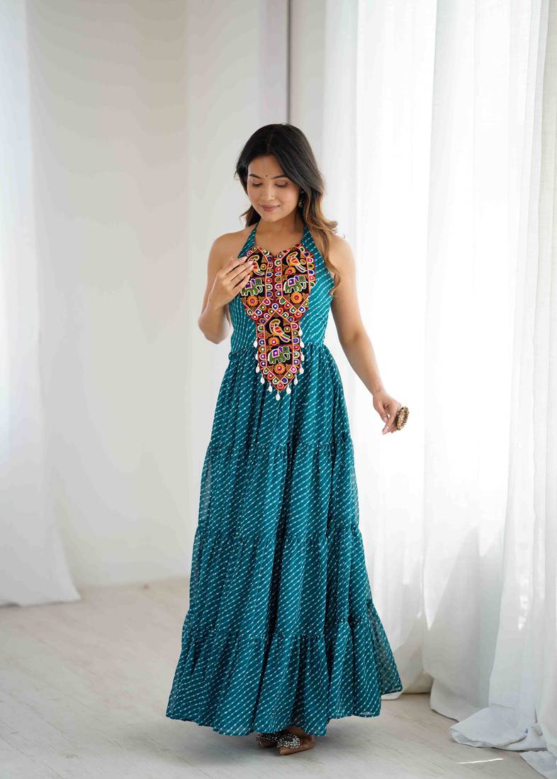 Navratri Special Printed Gown