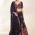 Black Color Thread Embroidery And Sequins Work Faux Georgette Lehenga Choli