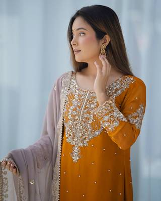 Heavy Georgette Palazzo Suit Set With Dupatta Festival Wear Suit Set  2