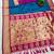 Teal Color Heavy Paithani Silk Traditional Saree
